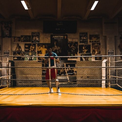 Photo boxing ring